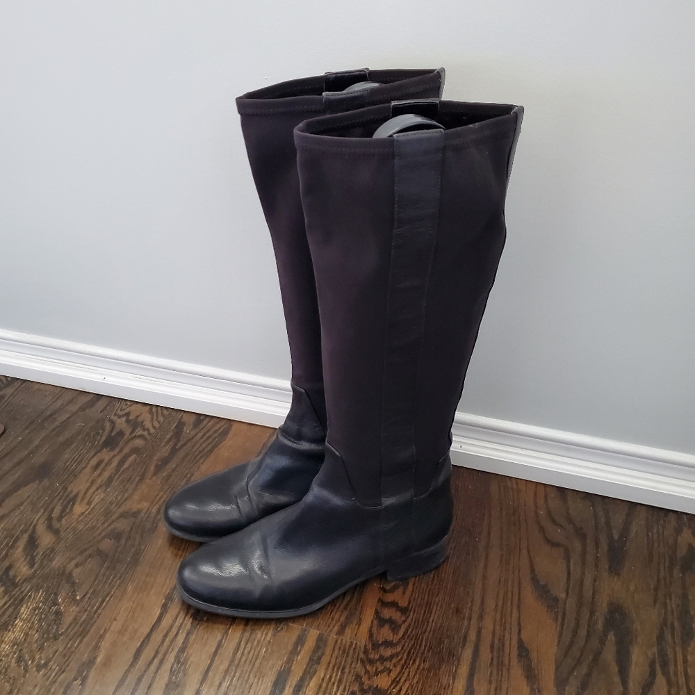 Nine West Black High Boots Size 9.5
